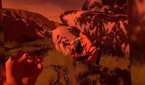 Screenshot from Firewatch of the radio