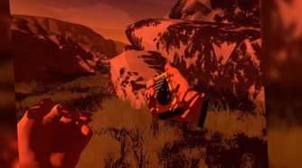 Screenshot from Firewatch of the radio