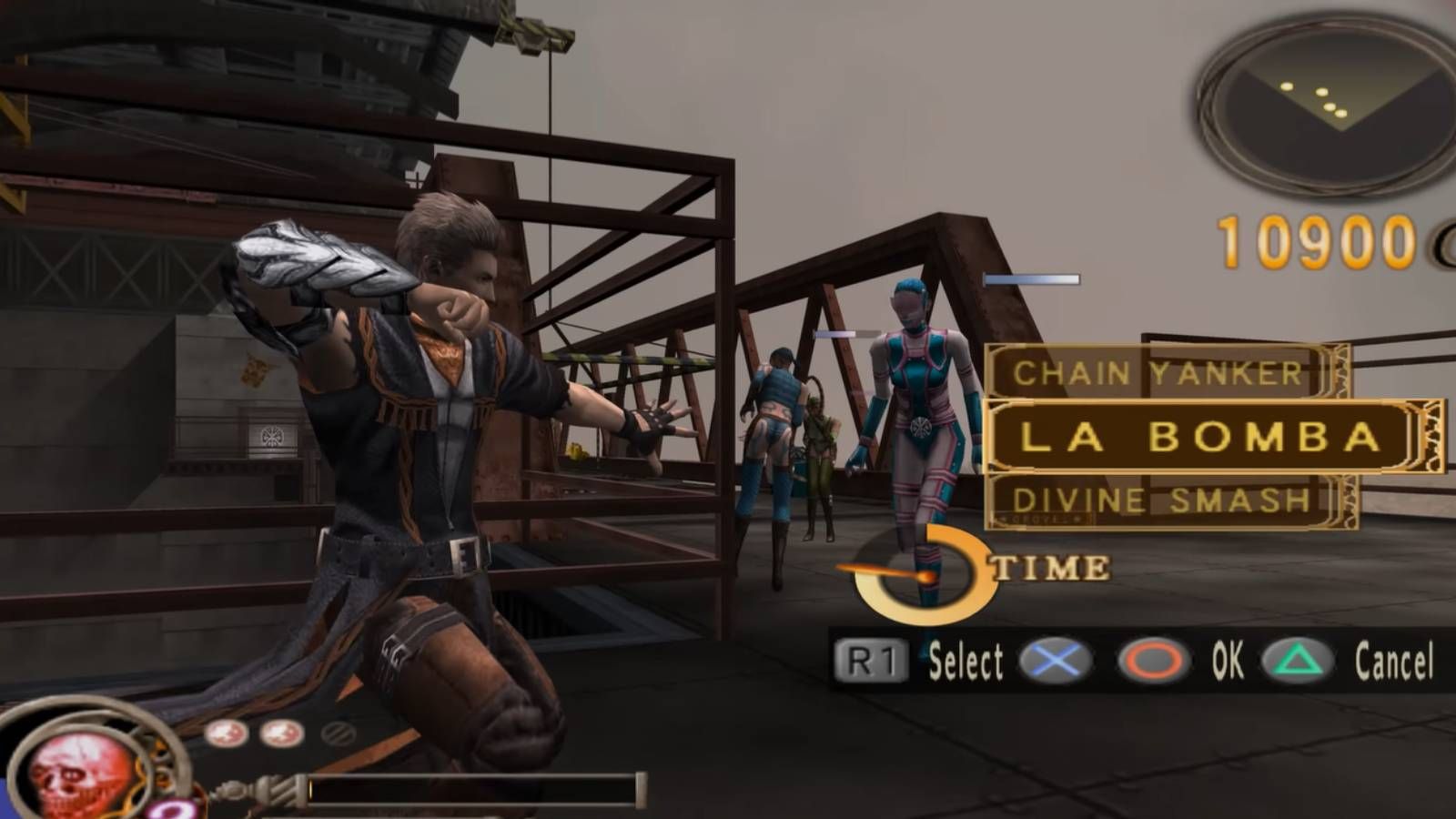 Screenshot from God Hand of Gene using the Roulette Wheel