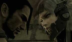 Screenshot from Metal Gear Solid 4 of Vamp and Raiden