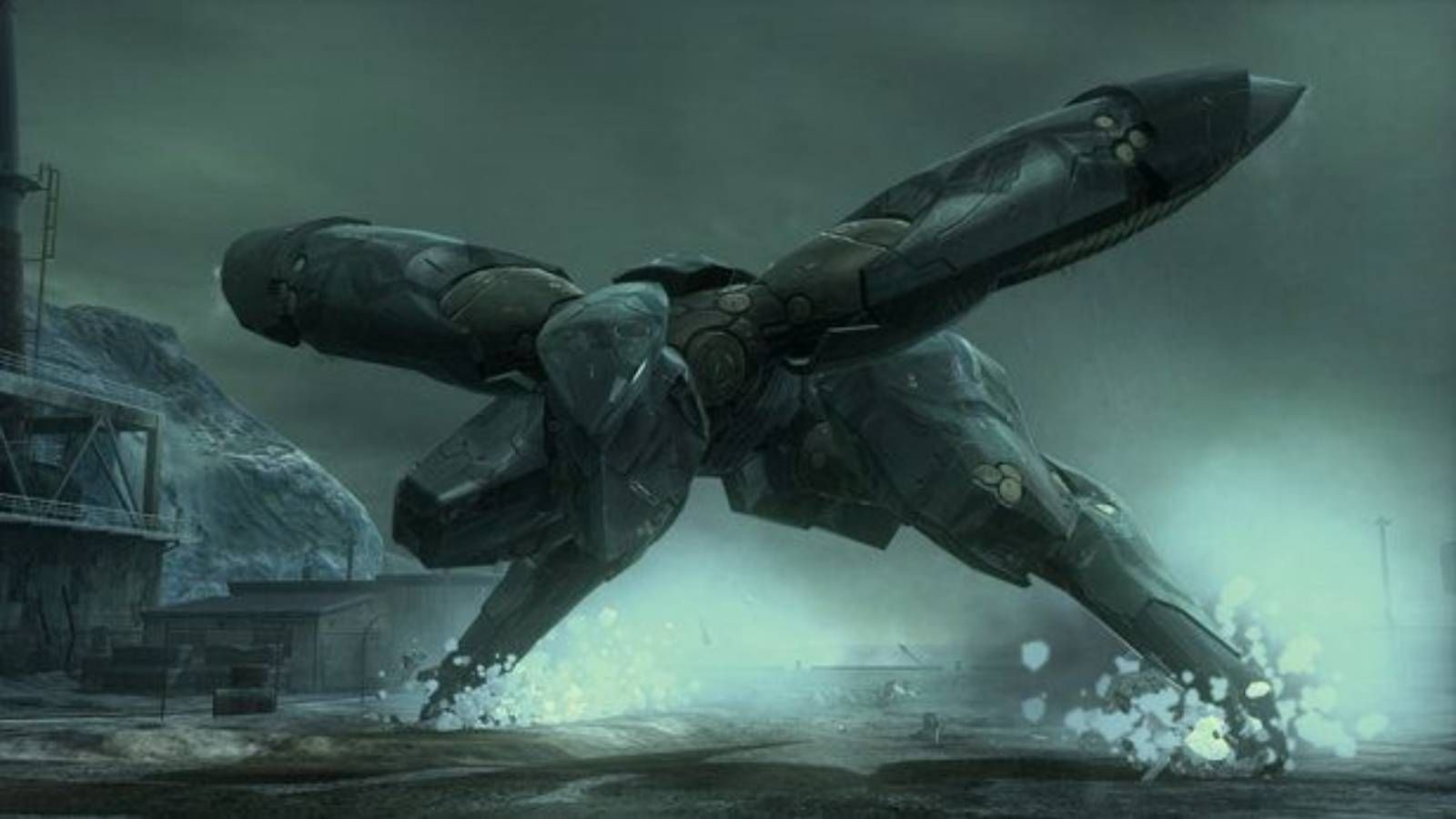 Screenshot from Metal Gear Solid 4 of Metal Gear Ray