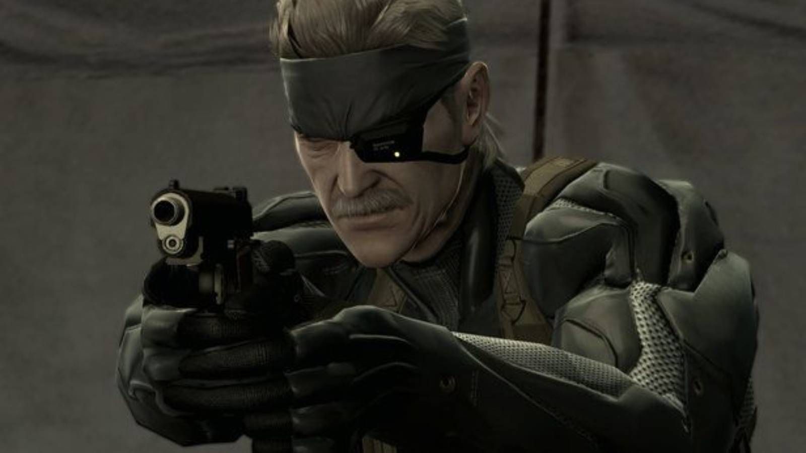 Screenshot from Metal Gear Solid 4 of Old Snake