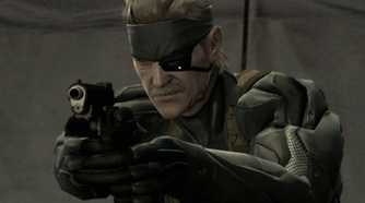 Screenshot from Metal Gear Solid 4 of Old Snake