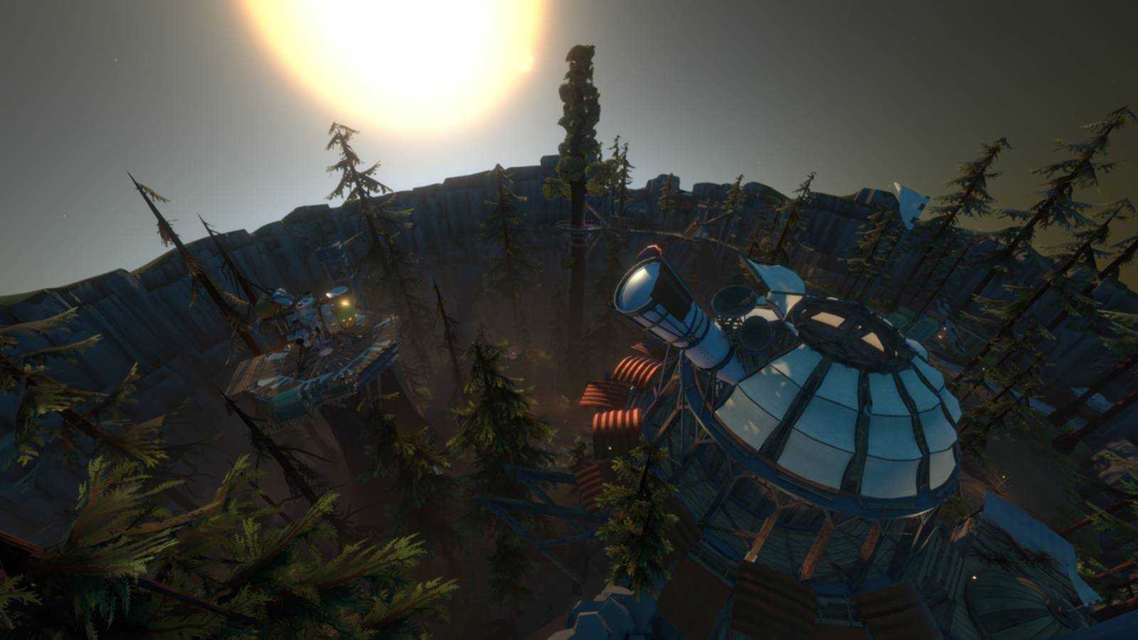 Screenshot from Outer Wilds of the observatory