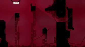 a dark level from Super Meat Boy