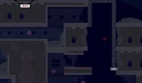 A difficult jump in Super Meat Boy