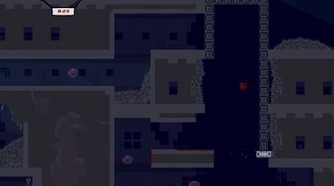 A difficult jump in Super Meat Boy