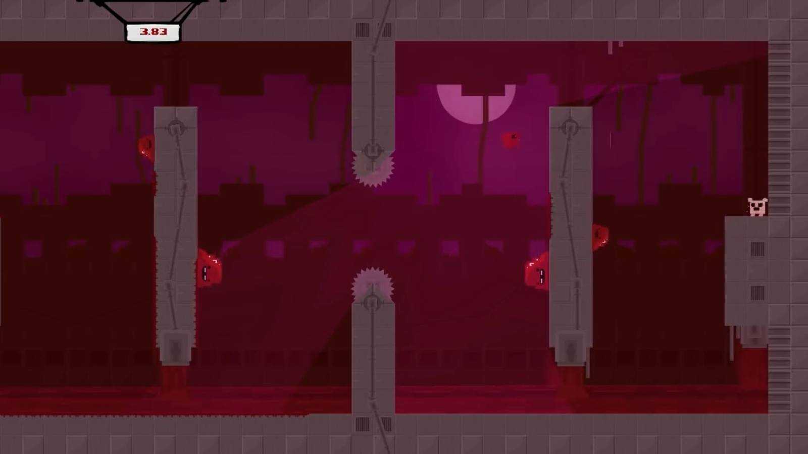 a tricky jump in Super Meat Boy