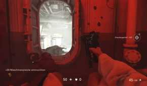 Screenshot from Wolfenstein II: The New Order of B.J. in a wheelchair