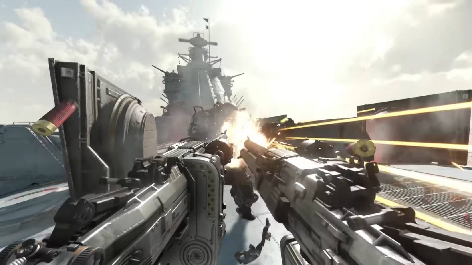 Screenshot from Wolfenstein II: The New Order of the final boss