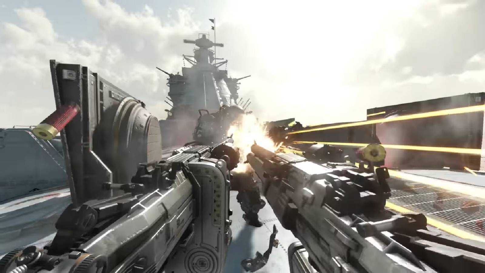 Screenshot from Wolfenstein II: The New Order of the final boss