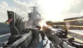 Screenshot from Wolfenstein II: The New Order of the final boss