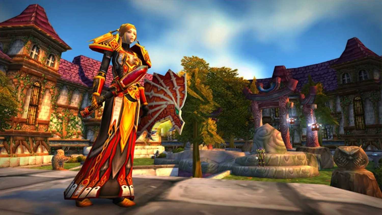 Screenshot from World of Warcraft of a human