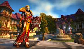 Screenshot from World of Warcraft of a human