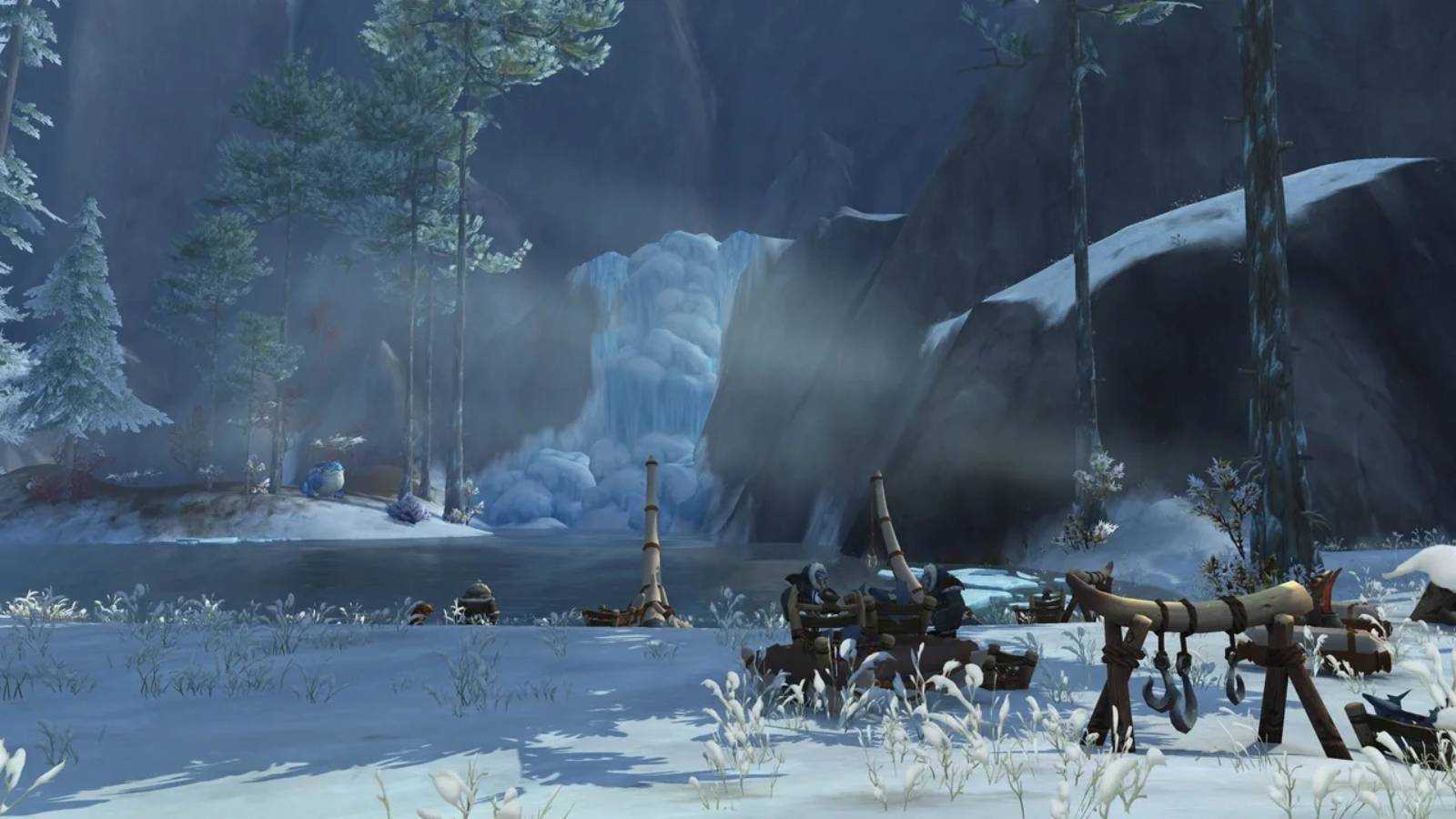 Screenshot from World of Warcraft of an icy lake