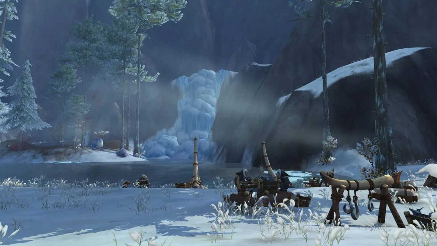 Screenshot from World of Warcraft of an icy lake