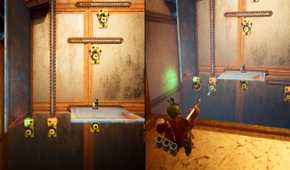 Solving puzzle with nail gun in It Takes Two