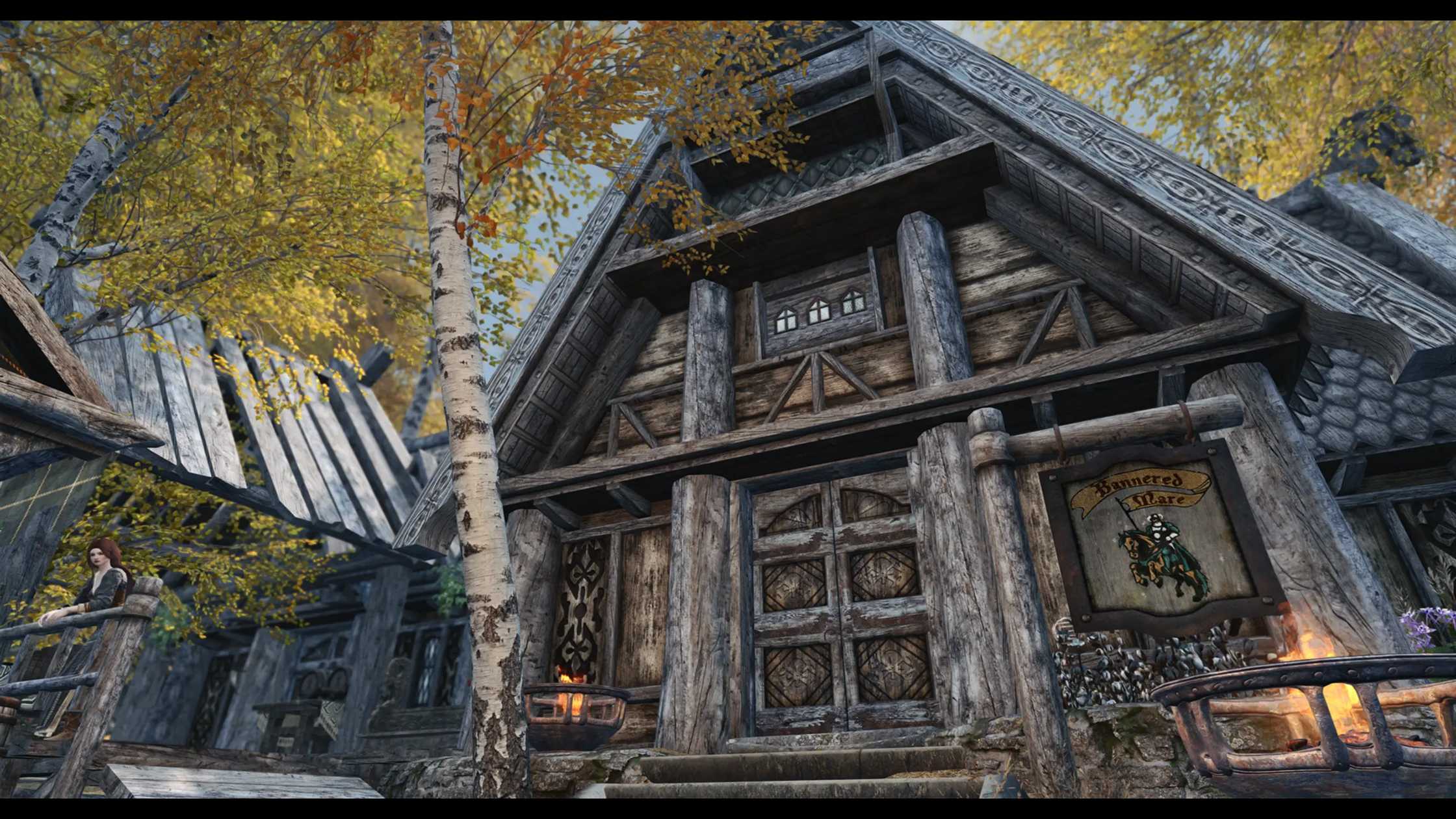 An in-game screenshot of the Skyrim AiO mod