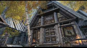An in-game screenshot of the Skyrim AiO mod