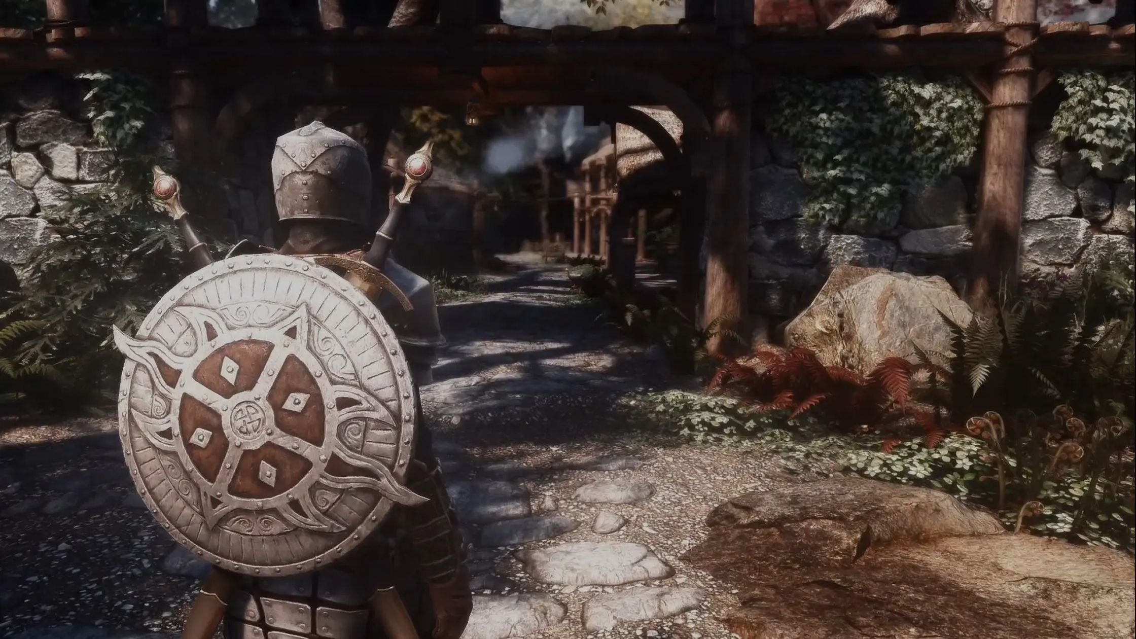 The Nolvus ReShade shader in Skyrim