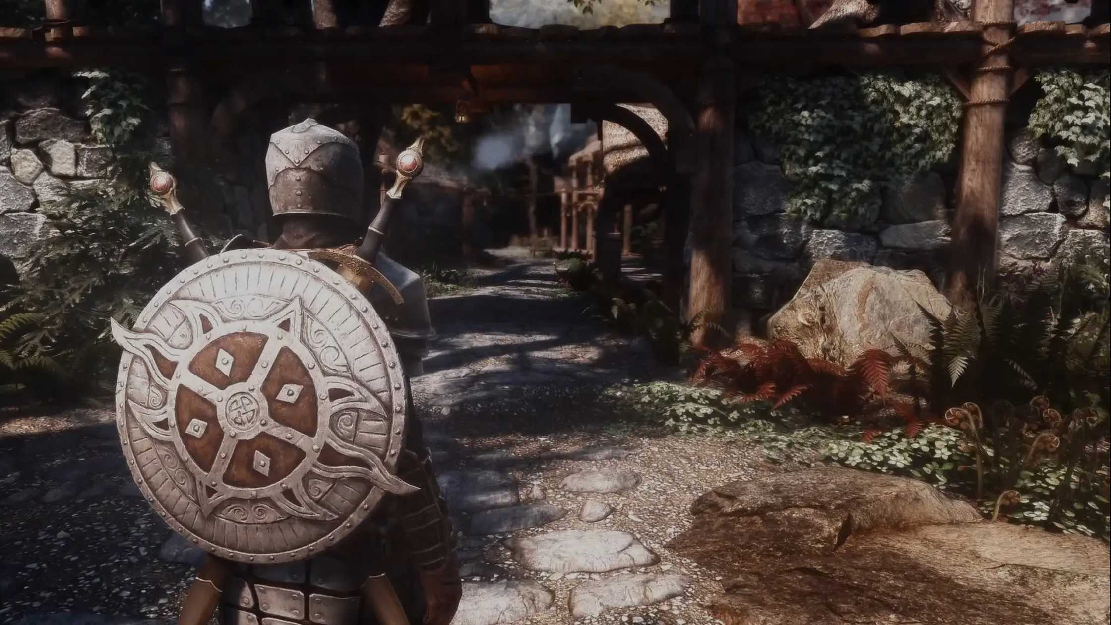 The Nolvus ReShade shader in Skyrim