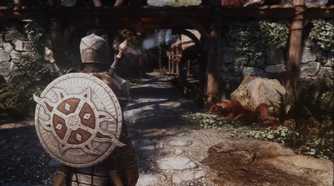 The Nolvus ReShade shader in Skyrim