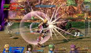 Screenshot from Star Ocean the Last Hope of combat
