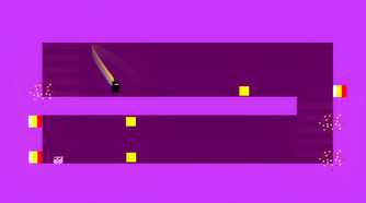A screenshot from the game Super Meat Boy, showing a purple bonus level.