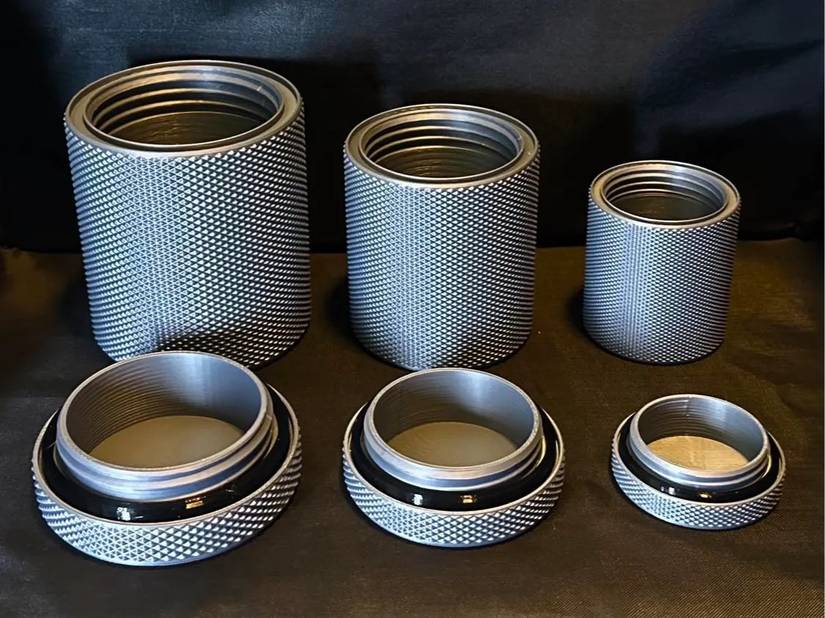 Tall Rugged Threaded Containers