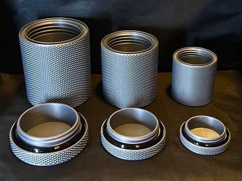 Tall Rugged Threaded Containers