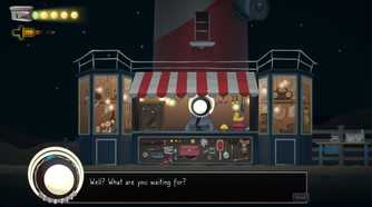 Screenshot from The Perfect Pencil video game of carnival shop