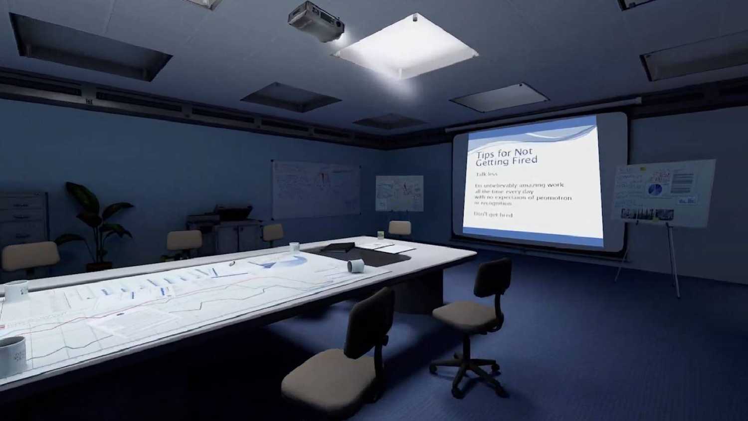 A screenshot from The Stanley Parable and tips to not get fired
