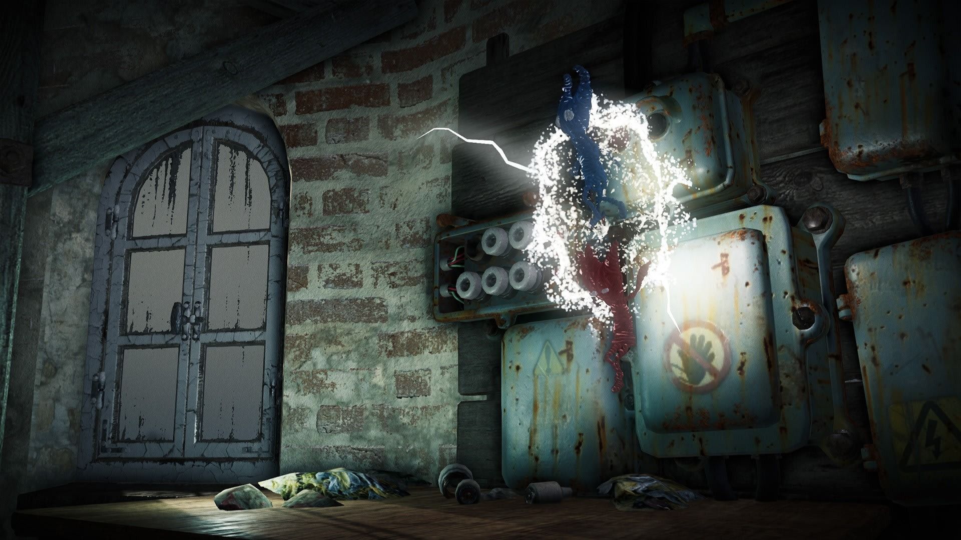 Setting off the electric panel in Unravel 2