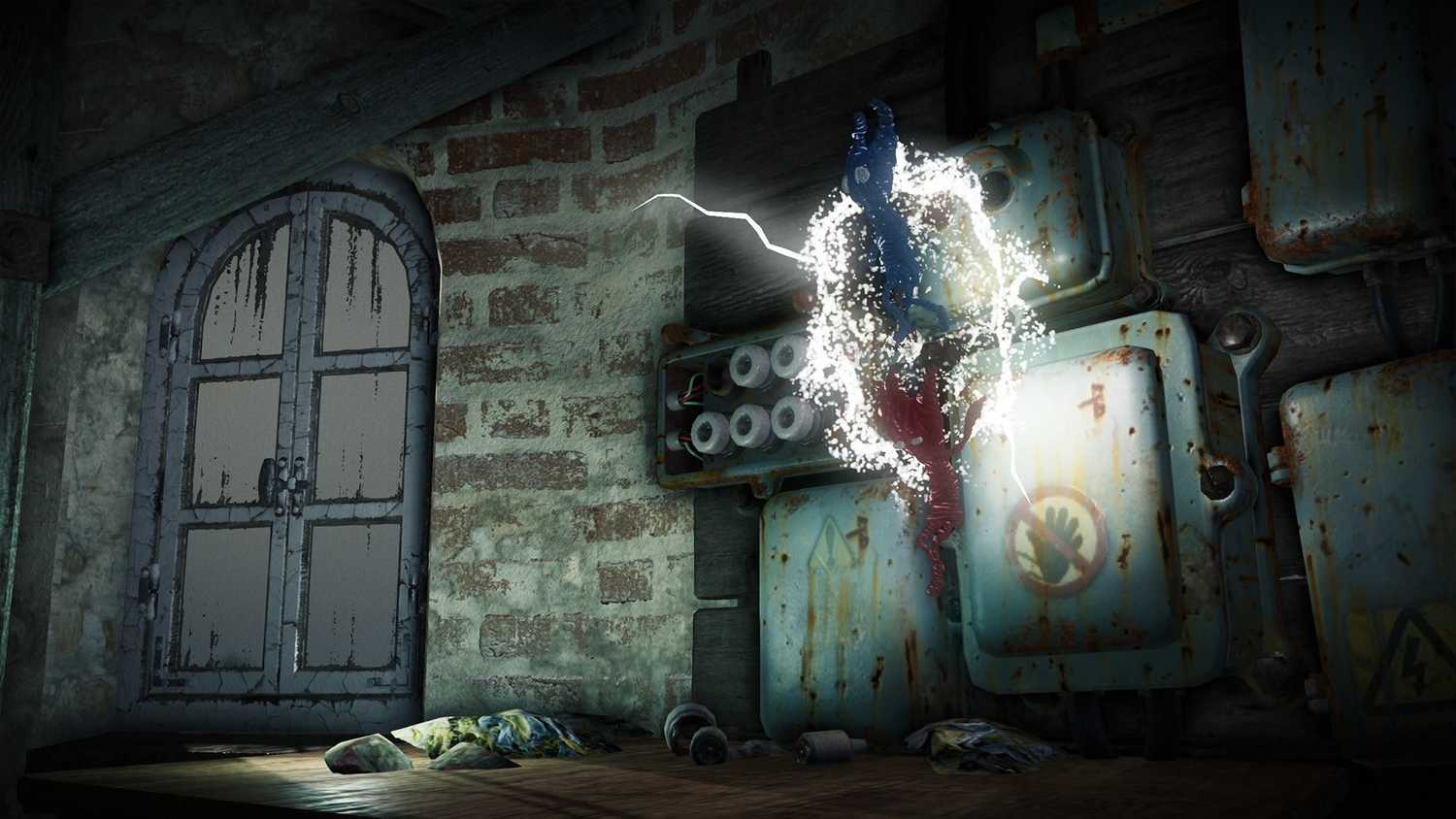 Setting off the electric panel in Unravel 2