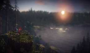 Two Yarnies looking off at the sun in Unravel Two