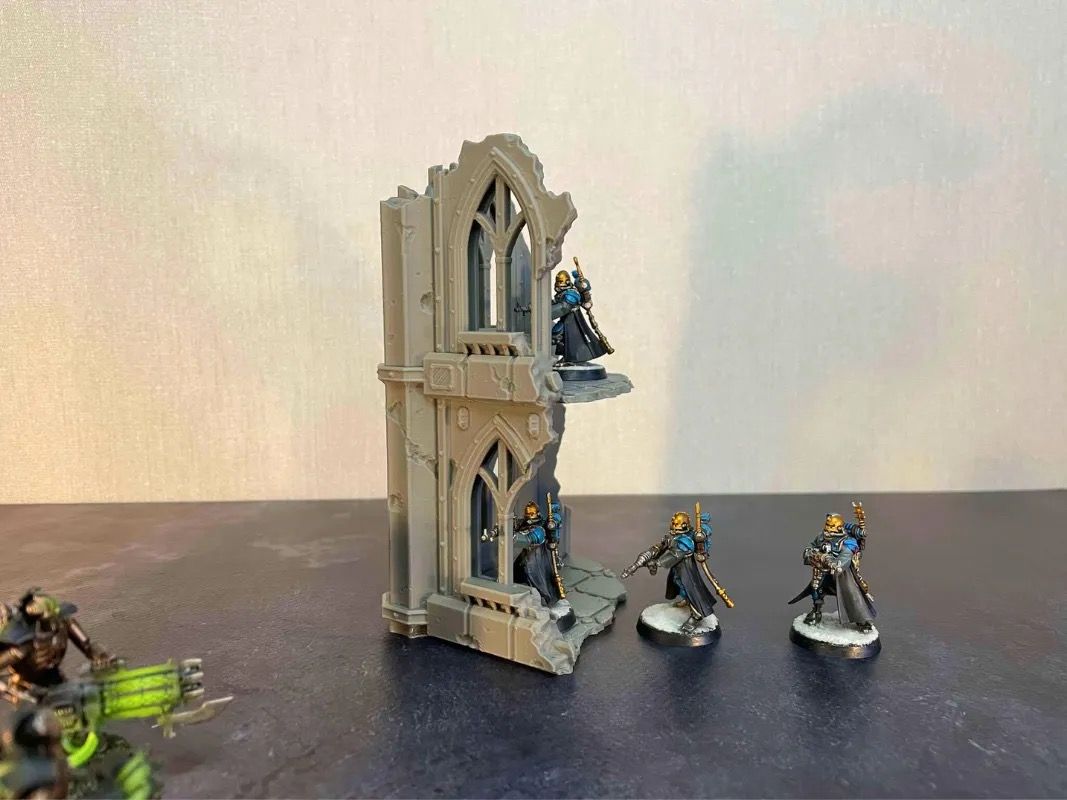 Wargame terrain Castograd Ruin Walls