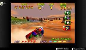 Screenshot of Wave Race 64 running on the Nintendo Switch