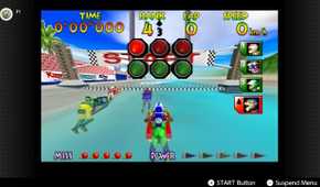 Screenshot of Wave Race 64 running on the Nintendo Switch