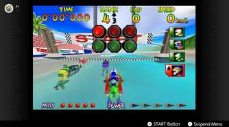 Screenshot of Wave Race 64 running on the Nintendo Switch