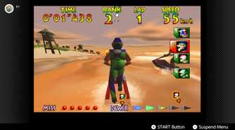 Screenshot of Wave Race 64 running on the Nintendo Switch
