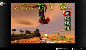 Screenshot of Wave Race 64 running on the Nintendo Switch