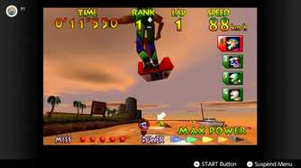 Screenshot of Wave Race 64 running on the Nintendo Switch