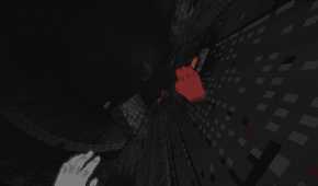 Screenshot from White Knuckle video game of character holding onto ledge while one hand gets increasingly red