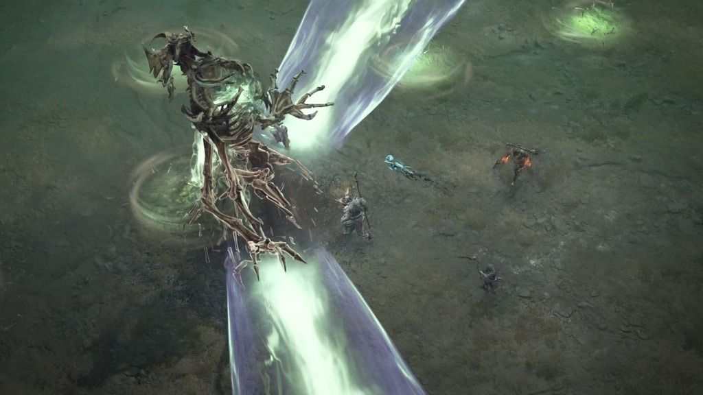 Screenshot of a world Boss in Diablo 4