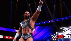 Former WWE superstar Zack Ryder throwing a finger up in the air.