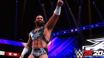 Former WWE superstar Zack Ryder throwing a finger up in the air.