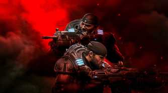 Gears of War marcus and dom in smoke