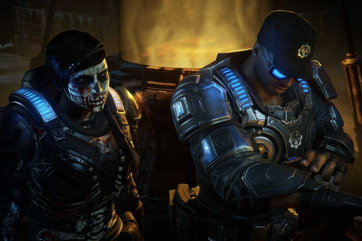 Gears of War soldiers near vent