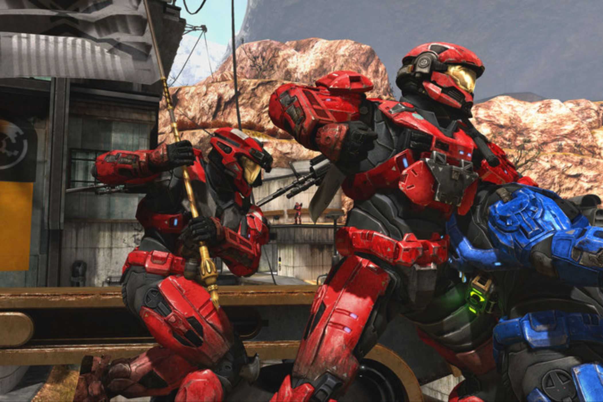 Master Chief Collection red player assassinating blue player