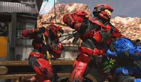 Master Chief Collection red player assassinating blue player